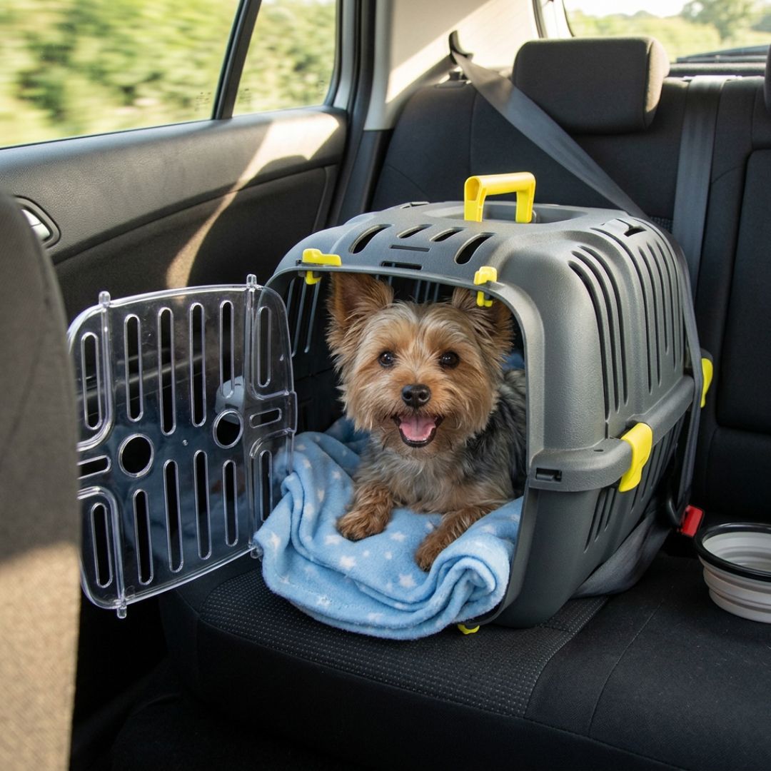Imagen de TK-Pet Barcelona Transportín de plástico para perros y gatos