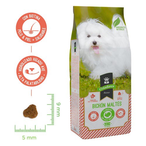 Melodramático Comprensión revisión Criadores Bichón Maltés pienso para perros | Kiwoko