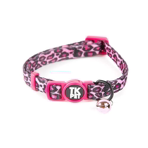 TK-Pet Safari Collar con Cascabel Rosa para gatos