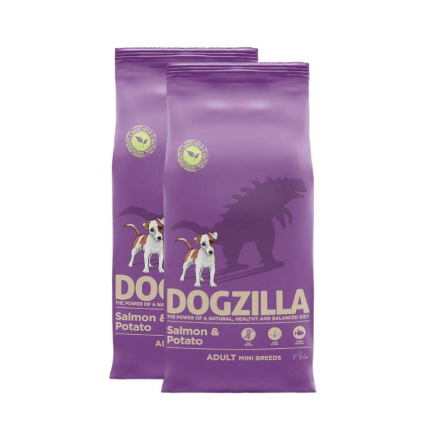 Dogzilla Mini Grain Free Salmón pienso para perros ¡Pack ahorro!