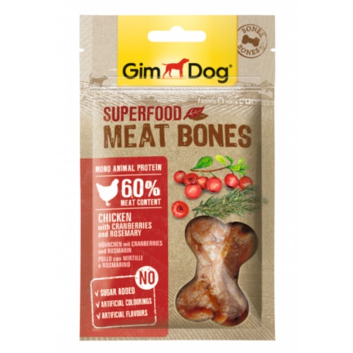 GimDog Bones pollo arándanos y romero snack perro image number null