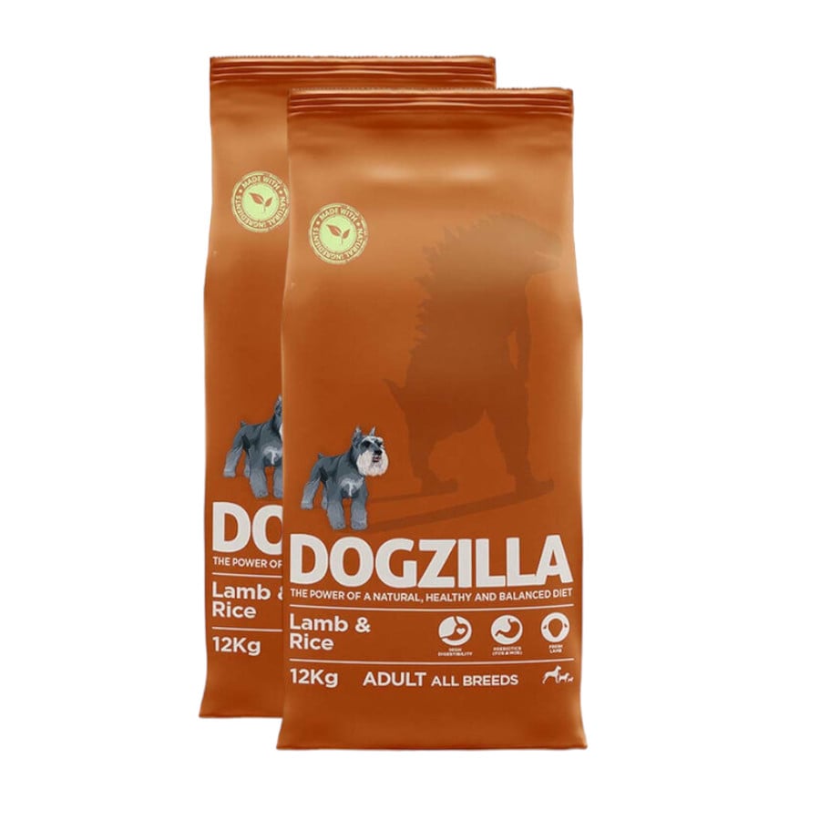 Dogzilla Adult Cordero y Arroz para perros ¡Pack ahorro!