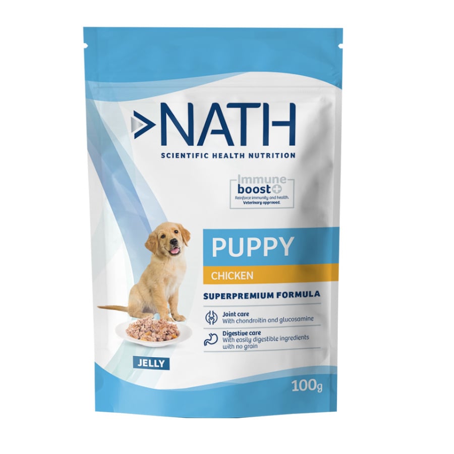 Nath Puppy Pollo en Gelatina sobre para cachorros¡Pack Ahorro!