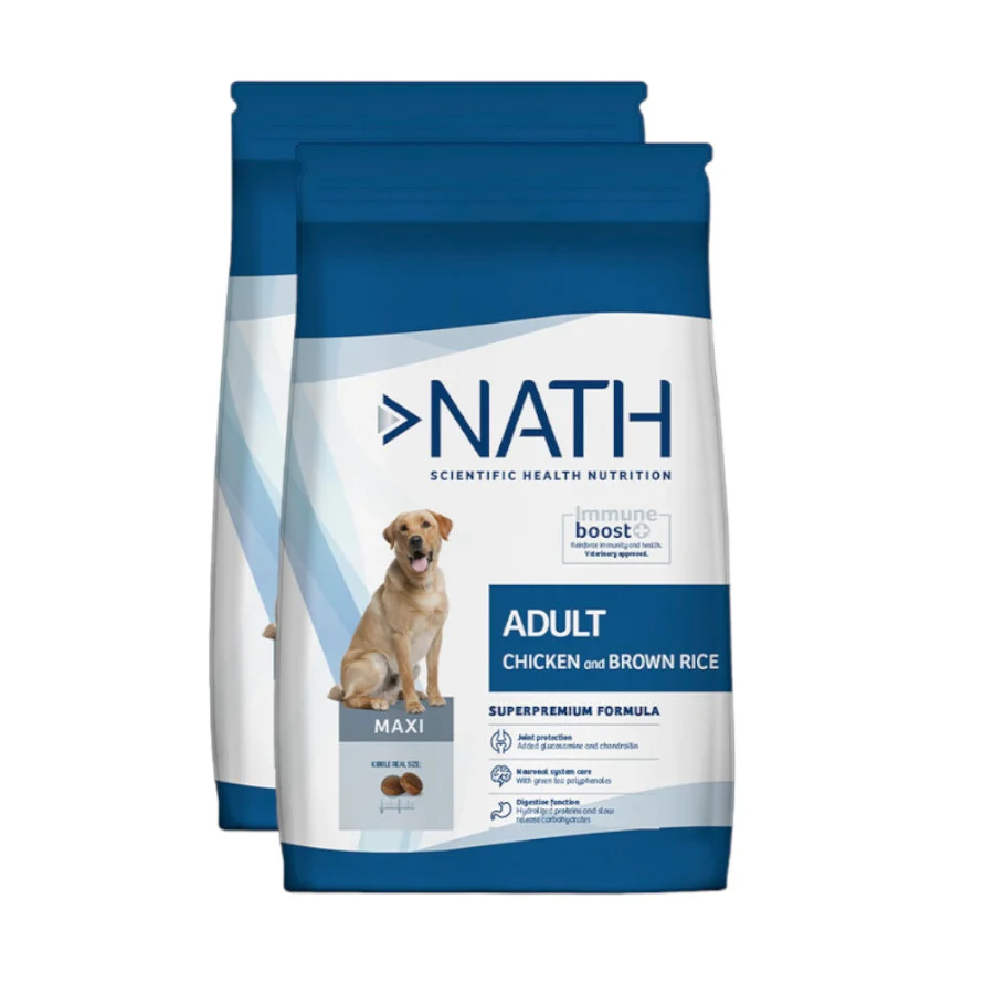 Nath Adult Maxi Pollo pienso para perros ¡Pack ahorro!