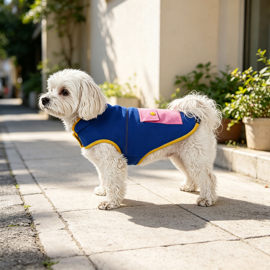 Gotoo Chaqueta Azul con Bolsillo para perros