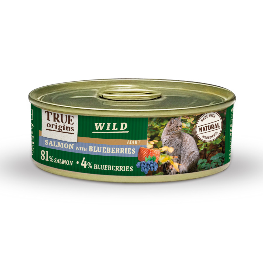 Imagen de True Origins Wild Adult Salmón y Arándanos lata para gatos