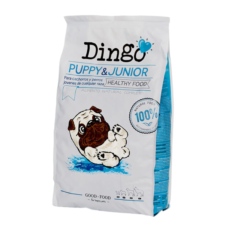 Dingo – Pienso para perros cachorros Dingo Puppy & Junior pollo. Talla 12 Kg.