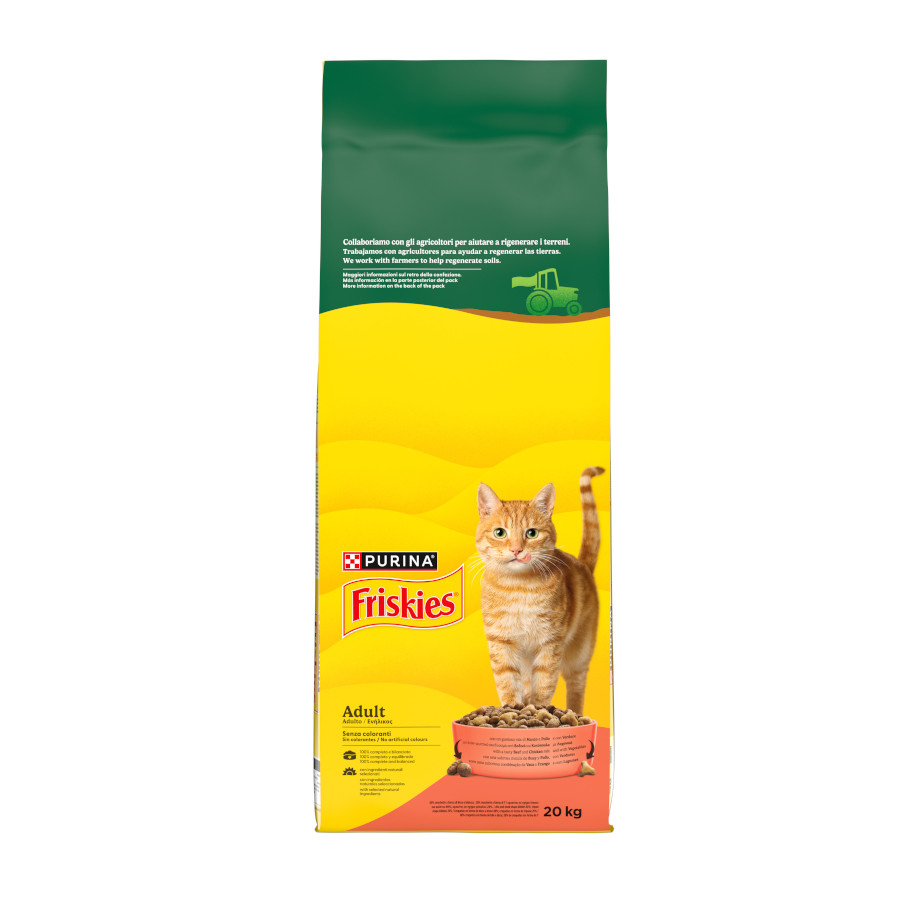Imagen de Friskies Adulto Gato con Buey, Pollo y Verduras 20 kg