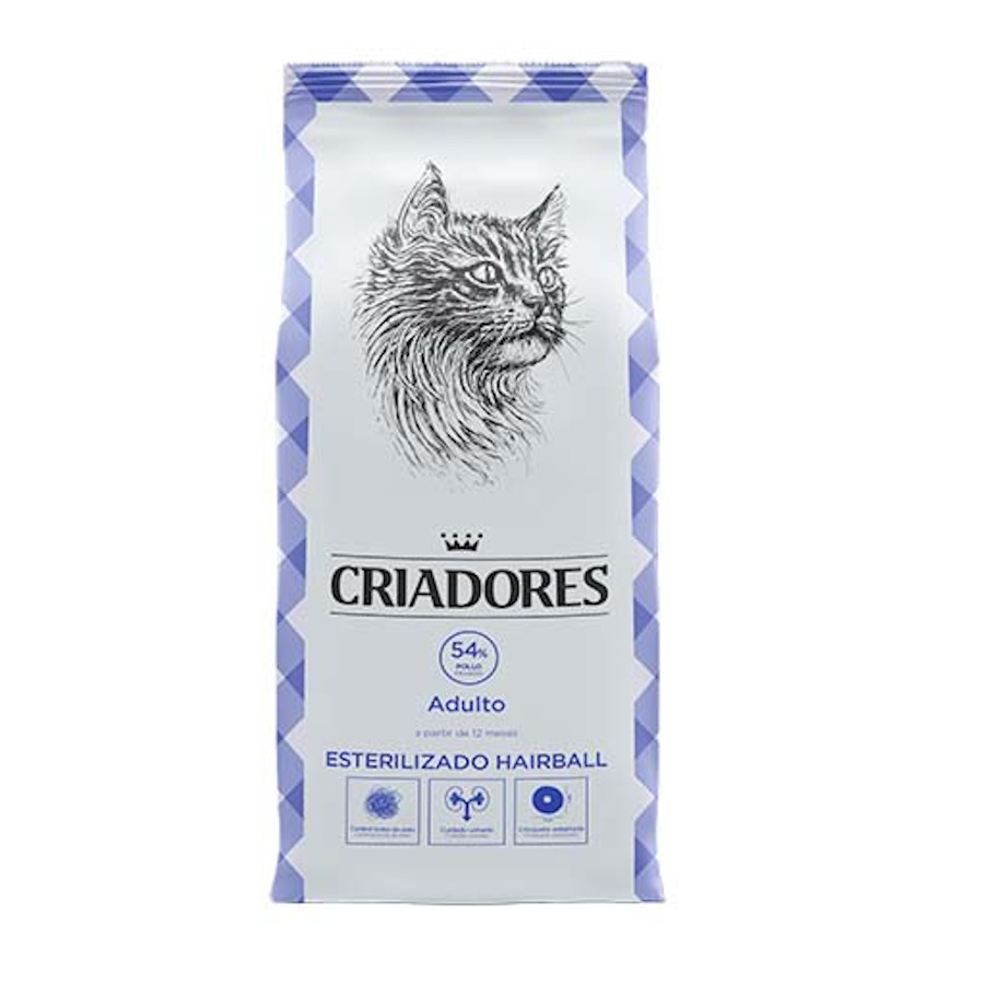 Imagen de Criadores Adulto Esterilizados Hairball pienso para gatos
