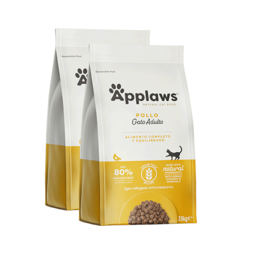 Applaws Adult Grain Free Pollo pienso para gatos ¡Pack ahorro!