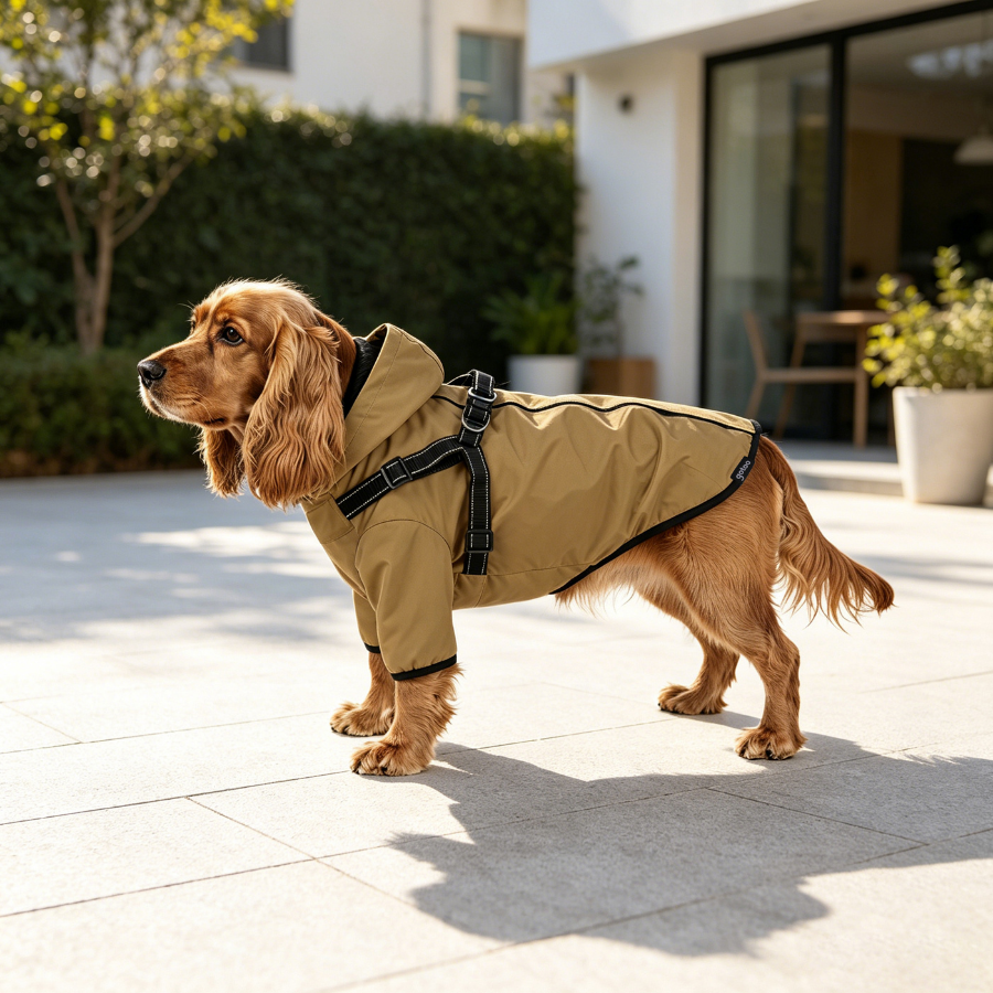 Gotoo Chaqueta Impermeable con Arnés para perros