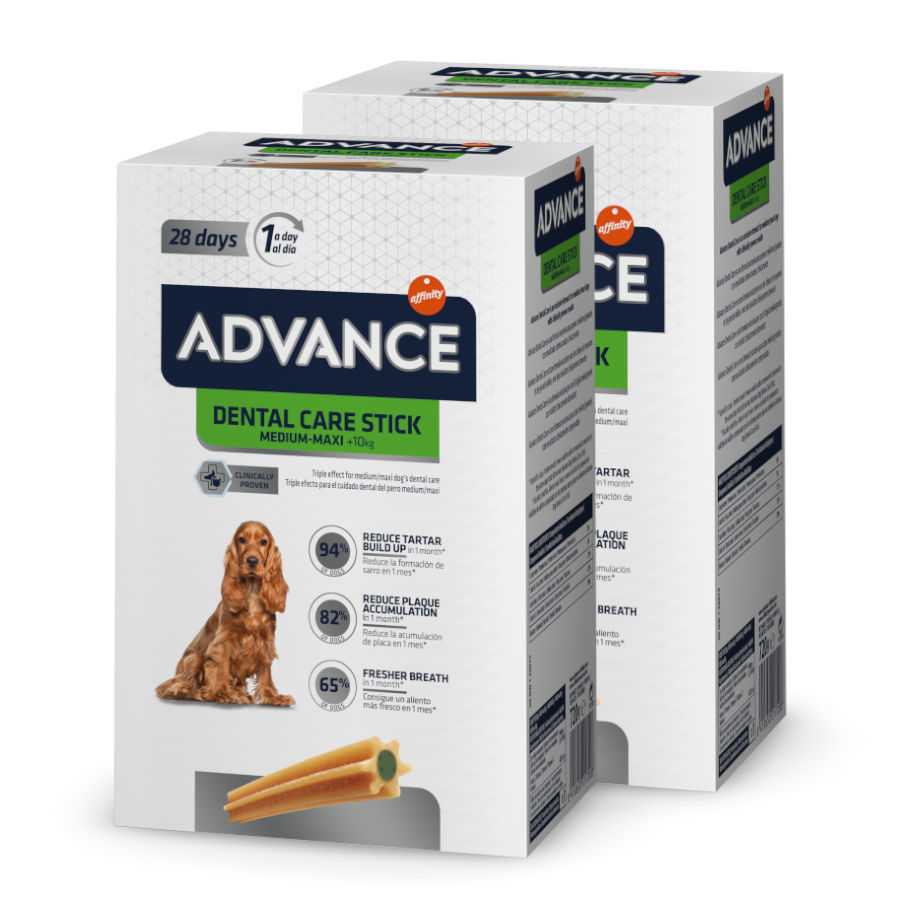 Advance Dental Care Stick Medium 2 x 28 uds. Kiwoko